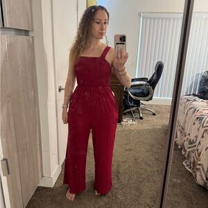 Elegant Red Jumpsuit for Women